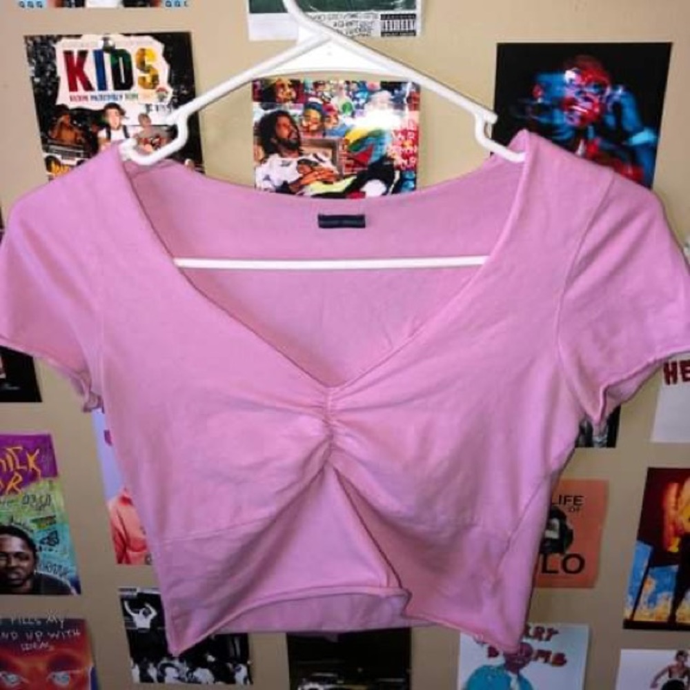 Pink V neck
